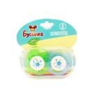 Соска-пустышка силиконовая, Бусинка 2 шт арт. 420 круглая с 6-18 мес