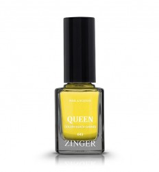 Лак для ногтей Zinger Квин перламутровый 12 мл 643 темное золото с глиттерной пылью