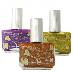 Лак для ногтей El Corazon Конфетти нэйл полиш фактурный 16 мл 501a