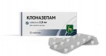 Клоназепам, таблетки 2 мг 30 шт